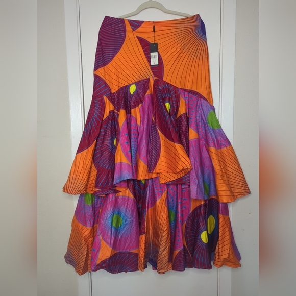 WHY Dress NWT Colorful Polyester Fabric Size M - Picture 1 of 16